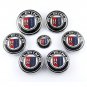 Set of 7pcs BMW Alpina (82+74+45+4x68) Emblem Logo Set for Hubcaps Steering Wheel Front Back