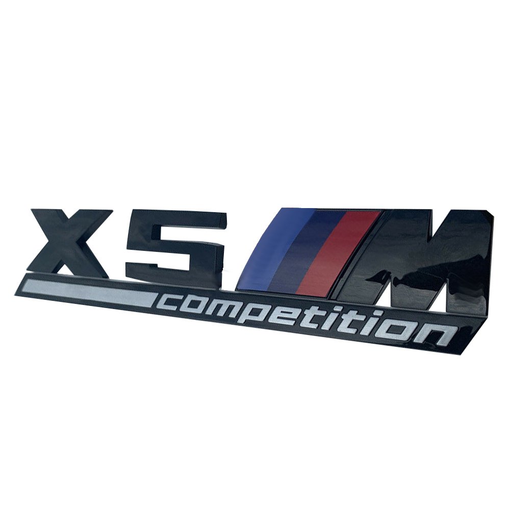 X5 M Competition Black Sticker Emblem Side Trunk Logo Badge Sign