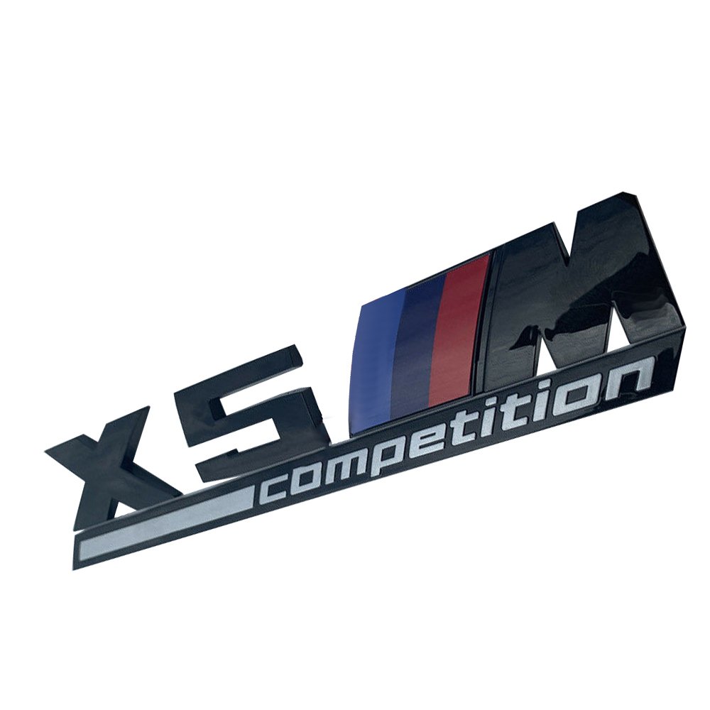 X5 M Competition Black Sticker Emblem Side Trunk Logo Badge Sign
