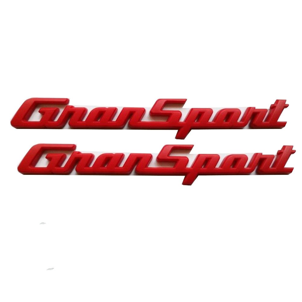Maserati Gransport Red Sticker Logo Emblem 3D Sign Side