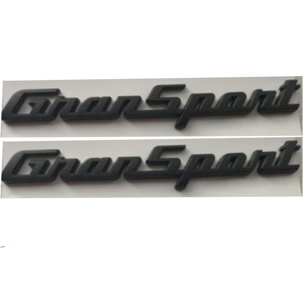 Maserati Gransport Black Matt Sticker Logo Emblem 3D Sign Side