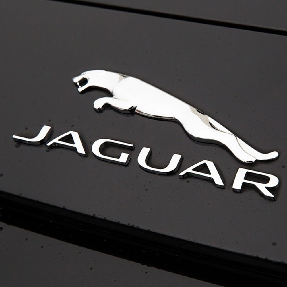 Jaguar Silver Sticker Emblem Letter Logo Rear Trunk Exterior Design ...