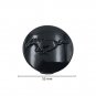 55mm Mustang Black Hubcap Wheel Cover Center Cap Set