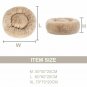 Fluffy Pet Cat Dog Bed Grey M L XL Size