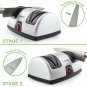 Electric Knife Sharpener Silver Black Sharp