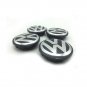 4x LED Volkswagen 65mm Logo HubCap Wheel Emblem for Wheel Hub Cap