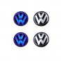 4x LED Volkswagen 65mm Logo HubCap Wheel Emblem for Wheel Hub Cap