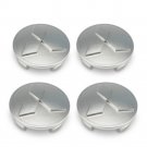 4x 60mm Mitsubishi Silver Hubcap Emblem Logo Emblem Hubcap Car Wheel