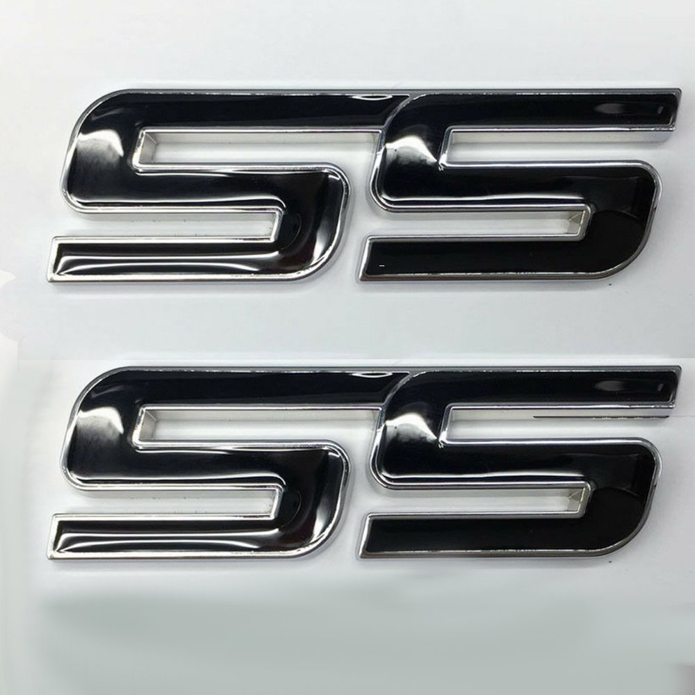 2pcs Metal SS Emblems Car Badge Sticker Decal For Chevrolet Chevy ...