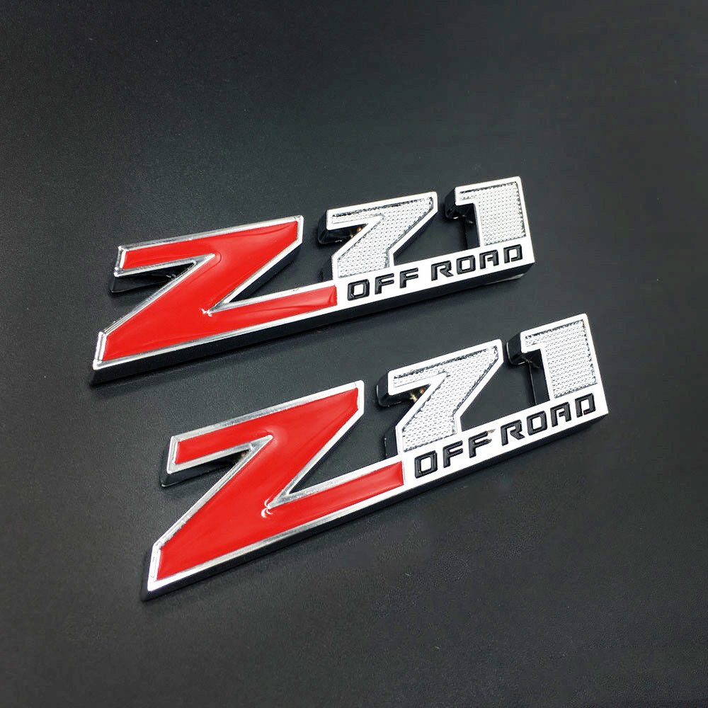 2x Metal Z71 OFF ROAD Emblem Decal Sticker Chevrolet Chevy Silverado ...