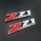 2x Metal Z71 OFF ROAD Emblem Decal Sticker Chevrolet Chevy Silverado 2500 Sierra