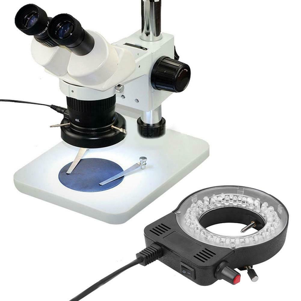 Plastic 144LEDs 60000LM 4.5W Adjustable Microscope LED Ring Light Illuminator