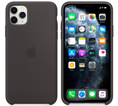Apple Silicone Case for iPhone 11 Pro Max Protection Black Cover