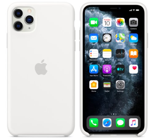 Apple White Silicone Case for iPhone 11 Protection Cover