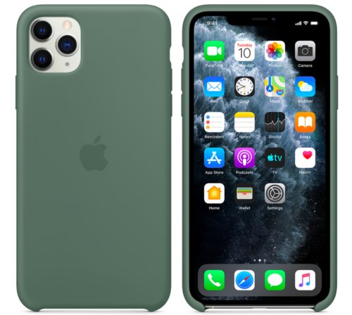 Apple Pine Green Silicone Case for iPhone 11 Protection Cover