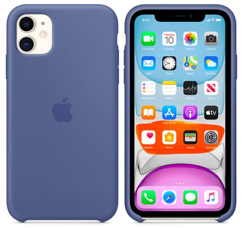 Apple Linen Blue Silicone Case for iPhone 11 Pro Protection Cover