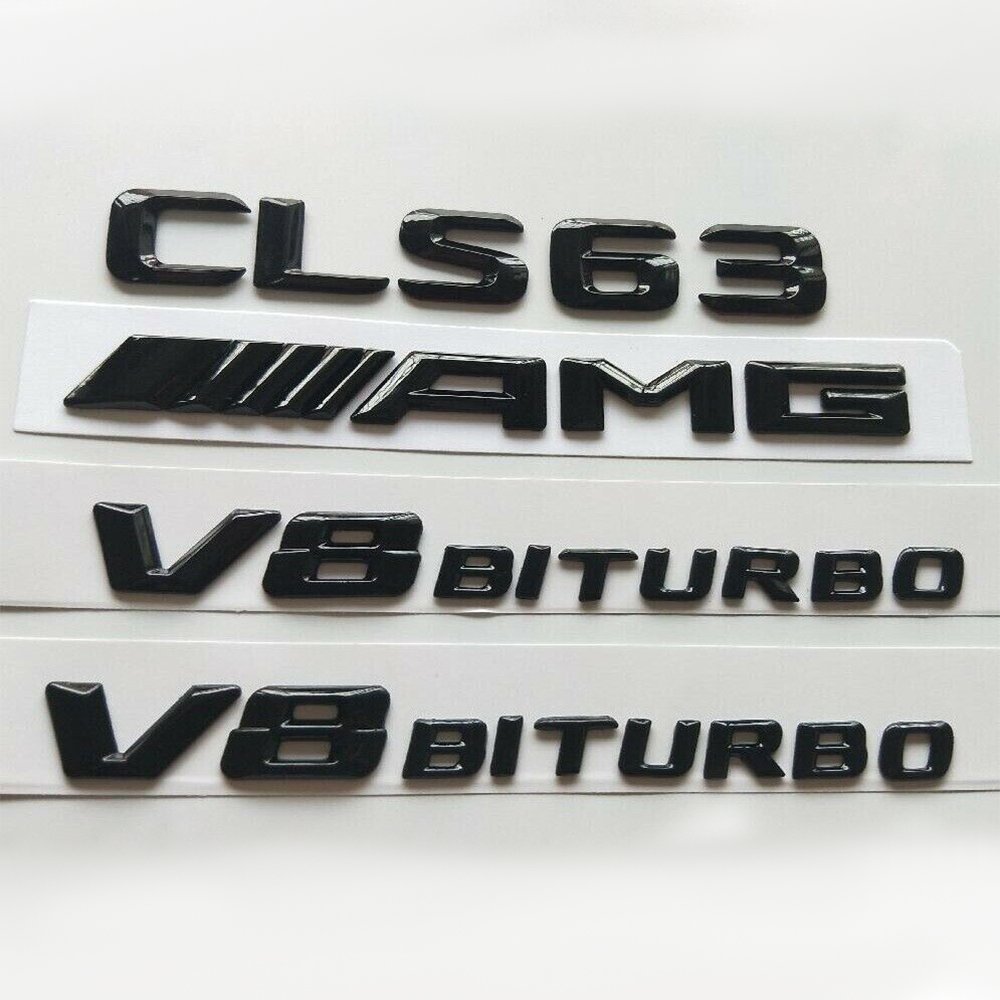 CLS 63 AMG V8 BITURBO Sticker Logo Emblems for Mercedes Benz