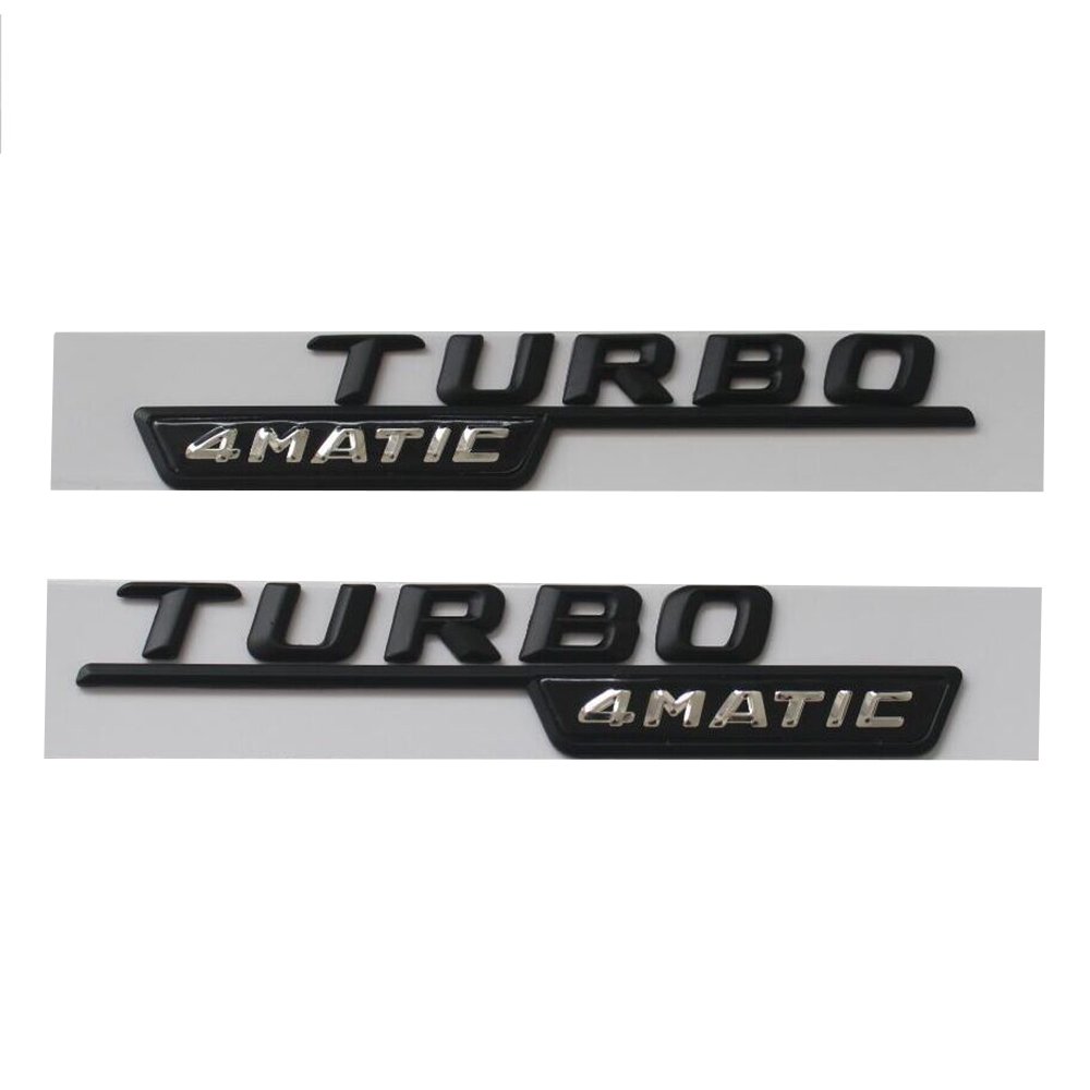 CLA45 AMG TURBO 4MATIC Black Trunk Side Sticker Logo Emblems for ...