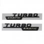 CLA45 AMG TURBO 4MATIC Black Trunk Side Sticker Logo Emblems for Mercedes Benz