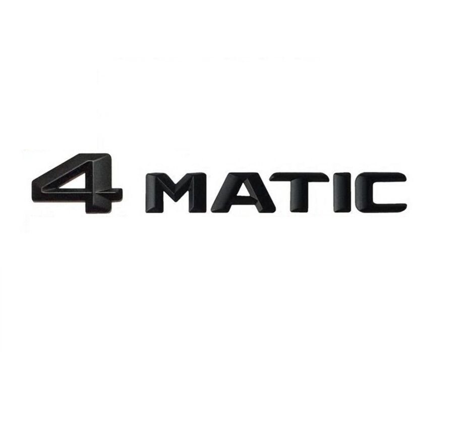 Black 3D Letters 4MATIC Trunk Emblem Badge Sticker for Mercedes Benz AMG