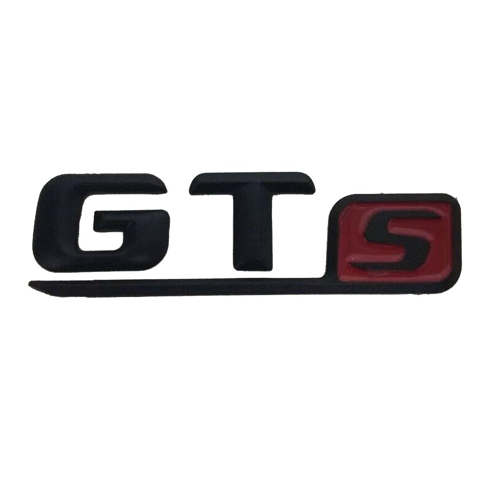 Black 3D Letters GT S Trunk Badge Emblem Emblems Badges for Mercedes