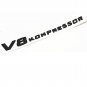 Glossy Black Letters V8 KOMPRESSOR Emblem Badge Emblems for Mercedes Benz AMG