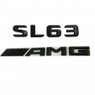 Black Letters SL 63 ///AMG Trunk Badge Emblem Sticker for Mercedes Benz SL63 AMG