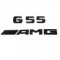 Black Letters G 55 ////AMG Trunk Badge Emblem Sticker for Mercedes Benz G 55 ////AMG
