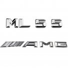 Chrome Number Letters Trunk Lid Badges Emblems Emblem for Mercedes Benz ML55 AMG