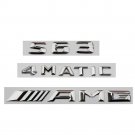 Chrome Letters Emblem Emblems Badges for Mercedes Benz S63 AMG 4MATIC