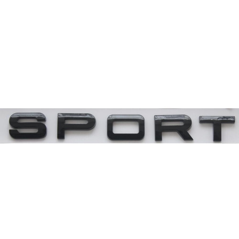 Gloss Black SPORT Letters Trunk Badge Emblem Badges Emblems for LAND ROVER