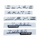 Chrome Set Trunk Emblem Number Letters Sticker for Mercedes Benz AMG CLA45 4MATIC