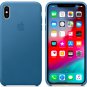 Apple iPhone XS 5,8″ Genuine Original Leather Case Cover - Cape Cod Blue