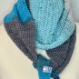 Sparkle Pom Pom Scarf Ombr&Atilde;&copy; Crocheted Scarf