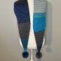 Sparkle Pom Pom Scarf Ombré Crocheted Scarf