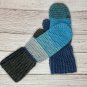 Sparkle Ombré Crochet Mittens Handmade