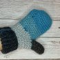 Sparkle Ombré Crochet Mittens Handmade