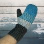 Sparkle Ombré Crochet Mittens Handmade
