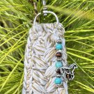Boho Crocheted Keychain Beaded Handmade Key Fob Lanyard