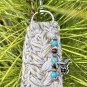 Boho Crocheted Keychain Beaded Handmade Key Fob Lanyard