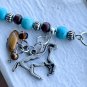 Boho Crocheted Keychain Beaded Handmade Key Fob Lanyard