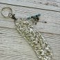 Boho Crocheted Keychain Beaded Handmade Key Fob Lanyard