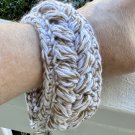 Boho Crocheted Wristlet Keychain Beaded Handmade Key Fob Lanyard