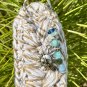 Boho Crocheted Wristlet Keychain Beaded Handmade Key Fob Lanyard