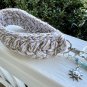 Boho Crocheted Wristlet Keychain Beaded Handmade Key Fob Lanyard