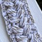 Boho Crocheted Wristlet Keychain Beaded Handmade Key Fob Lanyard