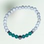 Green Aventurine White Turquoise 4mm Stretch Bracelet
