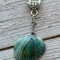 Boho Crocheted Keychain Hot Pink with Sea Shell Charm