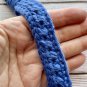 Crocheted Cotton Wristlet Keychain with Fishhook Charm
