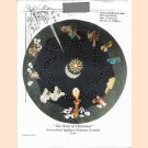 The Story of Christmas Treeskirt Pattern by Peonies Needlework Crafts